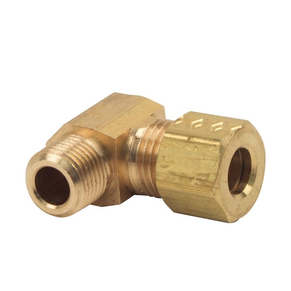 Thrifco Plumbing No. 69-C 1/4 Inch x 1/8 Inch Lead-Free Brass Compression MIP 90 El 4401097 - main